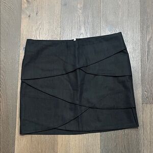 Eight Sixty Black Layered Mini Skirt